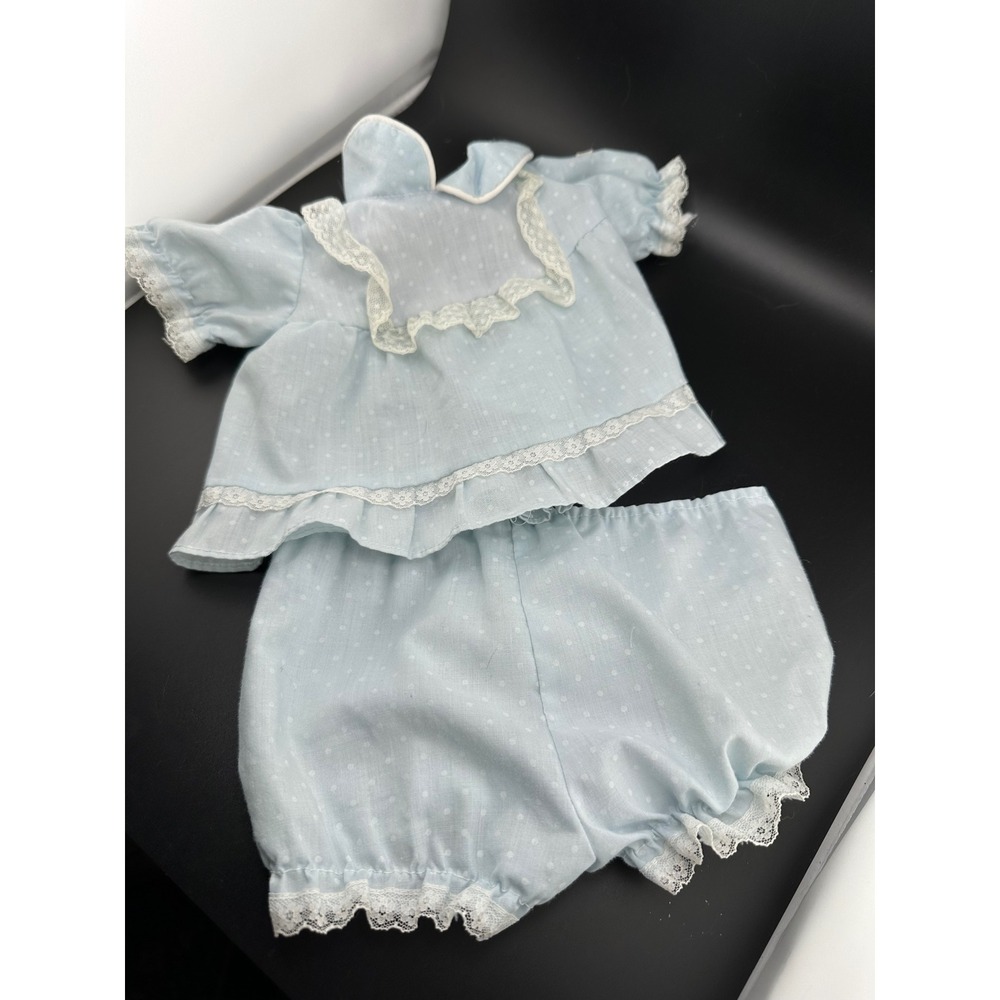 1980s Light Blue white polka dots yoke dress bloomers Cabbage Patch Kids  Coleco